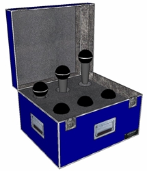 ANVIL ATA Case for 6 Microphones And Accy Compartment