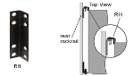 Middle Atlantic Rear Hanging Brackets - 2U from Cases2Go